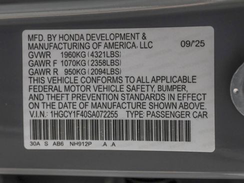 Used 2025 Honda Accord SE image 47