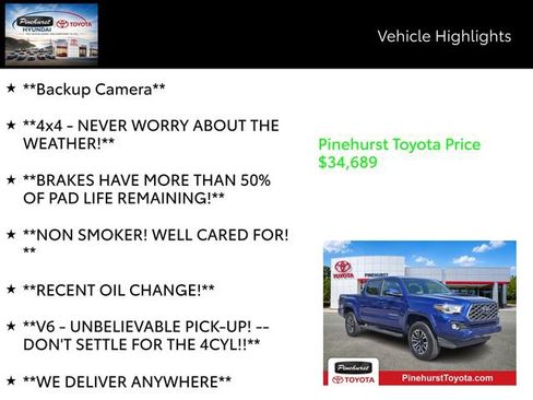 Certified 2022 Toyota Tacoma TRD Sport w/ Technology Package AWD/4WD image 14
