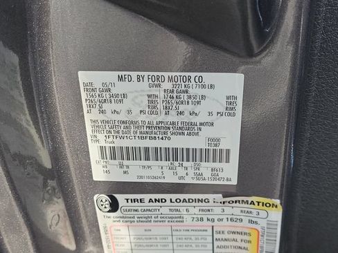 Used 2011 Ford F150 XLT w/ XLT Chrome Pkg RWD image 31