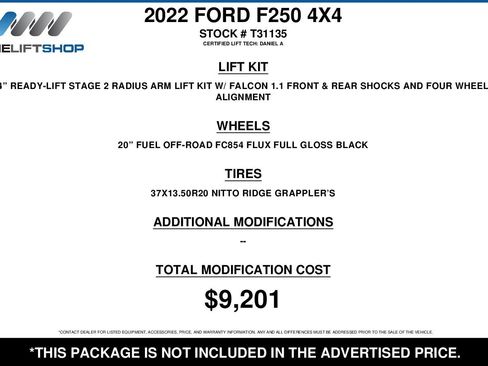Used 2022 Ford F250 Lariat w/ FX4 Off-Road Package image 2