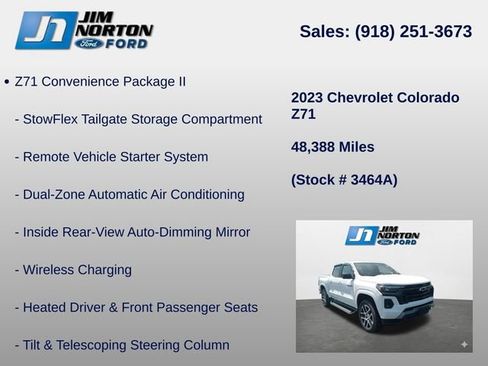Used 2023 Chevrolet Colorado Z71 w/ Z71 Convenience Package 2 image 15