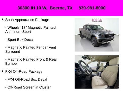 Used 2022 Ford Ranger XLT w/ Equipment Group 302A High image 30