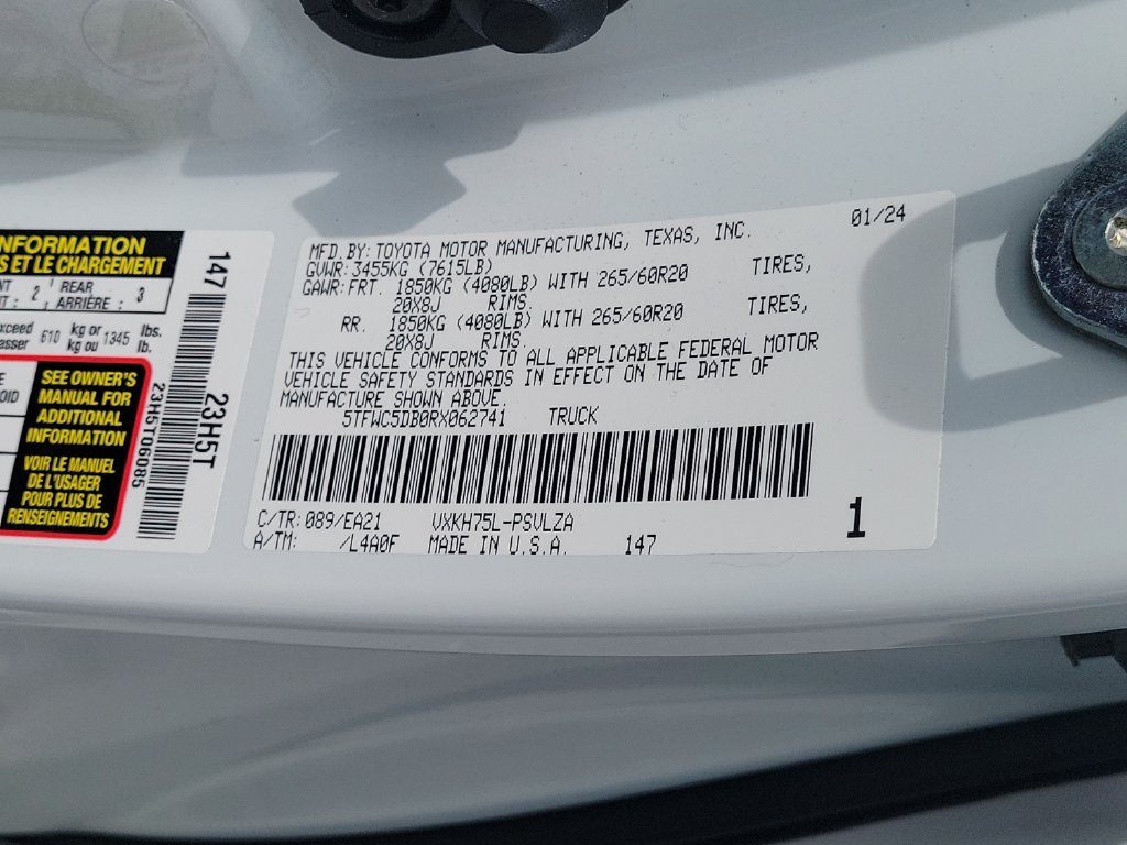 Used 2024 Toyota Tundra Limited AWD/4WD image 24