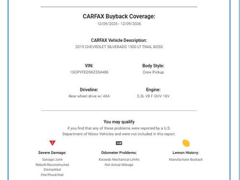 Used 2019 Chevrolet Silverado 1500 LT Trail Boss image 62