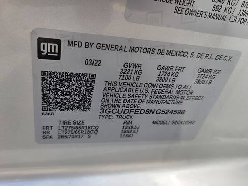 Used 2022 Chevrolet Silverado 1500 LT Trail Boss AWD/4WD image 16