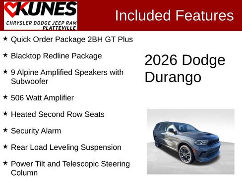 New 2026 Dodge Durango GT image 2