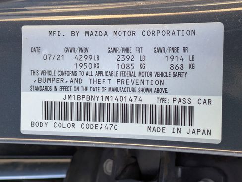Used 2021 MAZDA MAZDA3 Hatchback w/Premium Plus Pkg image 23