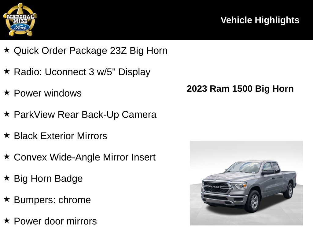 Used 2023 RAM 1500 Big Horn AWD/4WD image 2