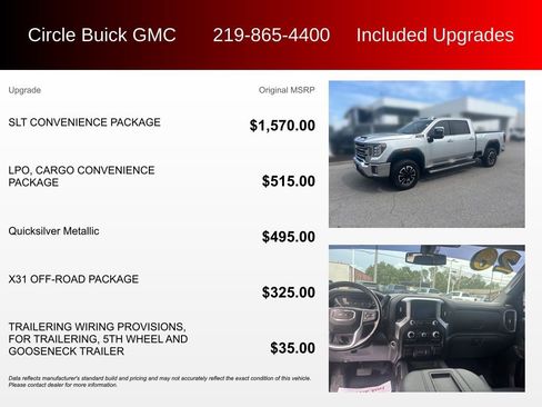 Used 2020 GMC Sierra 2500 SLT w/ SLT Convenience Package AWD/4WD image 3