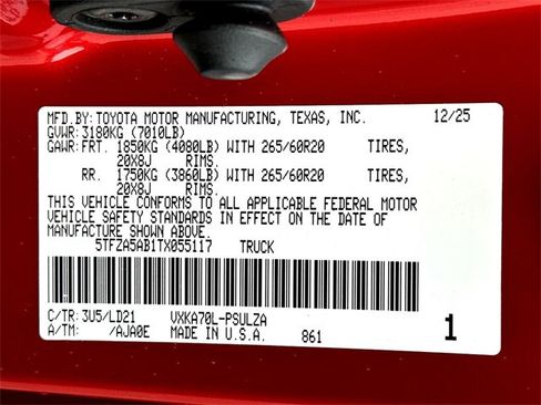 New 2026 Toyota Tundra Limited image 24