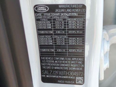 New 2026 Land Rover Range Rover Evoque S image 36