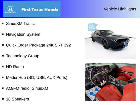 Used 2016 Dodge Challenger SRT w/ Technology Group image 11