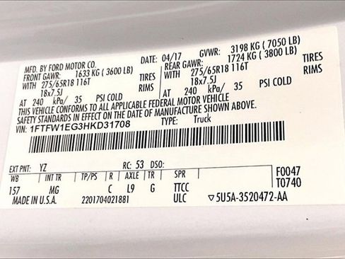 Used 2017 Ford F150 XLT w/ Equipment Group 302A Luxury image 36