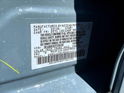 New 2026 Nissan Sentra SL FWD image 21
