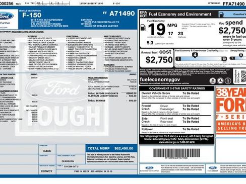 Used 2015 Ford F150 Platinum w/ Equipment Group 701A Luxury AWD/4WD image 20
