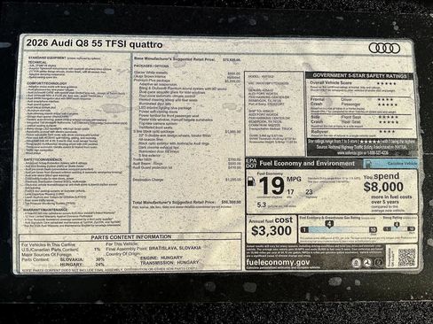 New 2026 Audi Q8 Premium Plus image 15