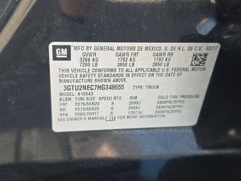 Certified 2017 GMC Sierra 1500 SLT w/ SLT Premium Package AWD/4WD image 31