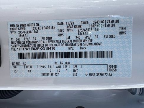 Used 2023 Ford F150 XLT w/ Equipment Group 302A High AWD/4WD image 32