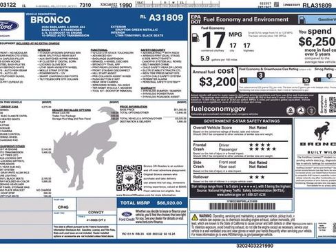 Used 2024 Ford Bronco Badlands AWD/4WD image 39