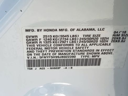 Used 2018 Honda Pilot Touring image 27