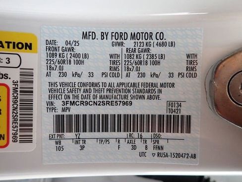 Certified 2025 Ford Bronco Sport Outer Banks w/ Outer Banks Tech Package+ image 22