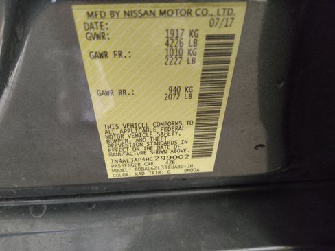 Used 2017 Nissan Altima 2.5 S w/ Power Driver Seat Package image 33