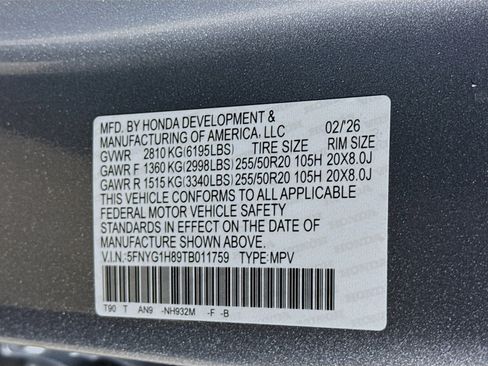 New 2026 Honda Pilot Elite image 41