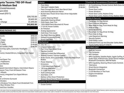 Certified 2023 Toyota Tacoma TRD Off-Road AWD/4WD image 21