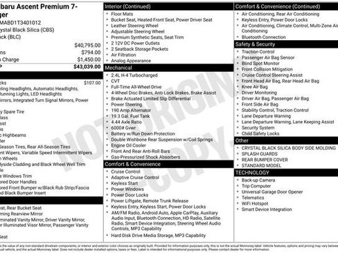 Certified 2026 Subaru Ascent Premium AWD/4WD image 3