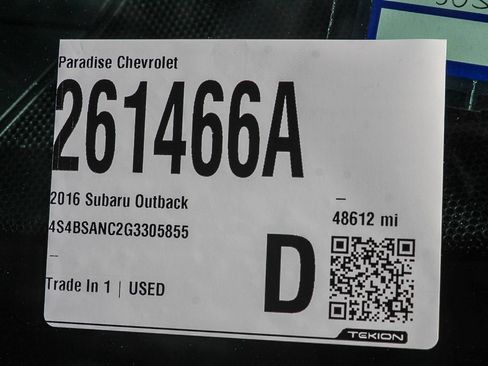 Used 2016 Subaru Outback 2.5i Limited AWD/4WD image 13