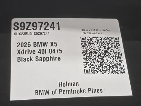 Used 2025 BMW X5 xDrive40i w/ Parking Assistance Package AWD/4WD image 25