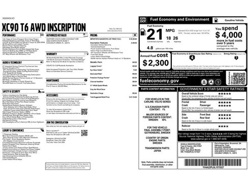 Used 2020 Volvo XC90 T6 Inscription w/ Protection Package Premier image 45