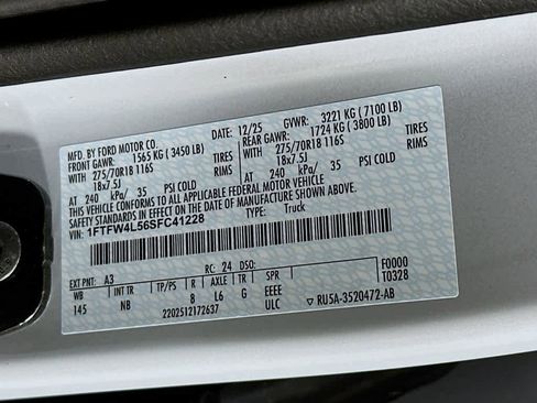 New 2025 Ford F150 Tremor w/ Equipment Group 402A High image 23