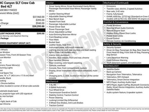Used 2016 GMC Canyon SLT w/ Driver Alert Package AWD/4WD image 10