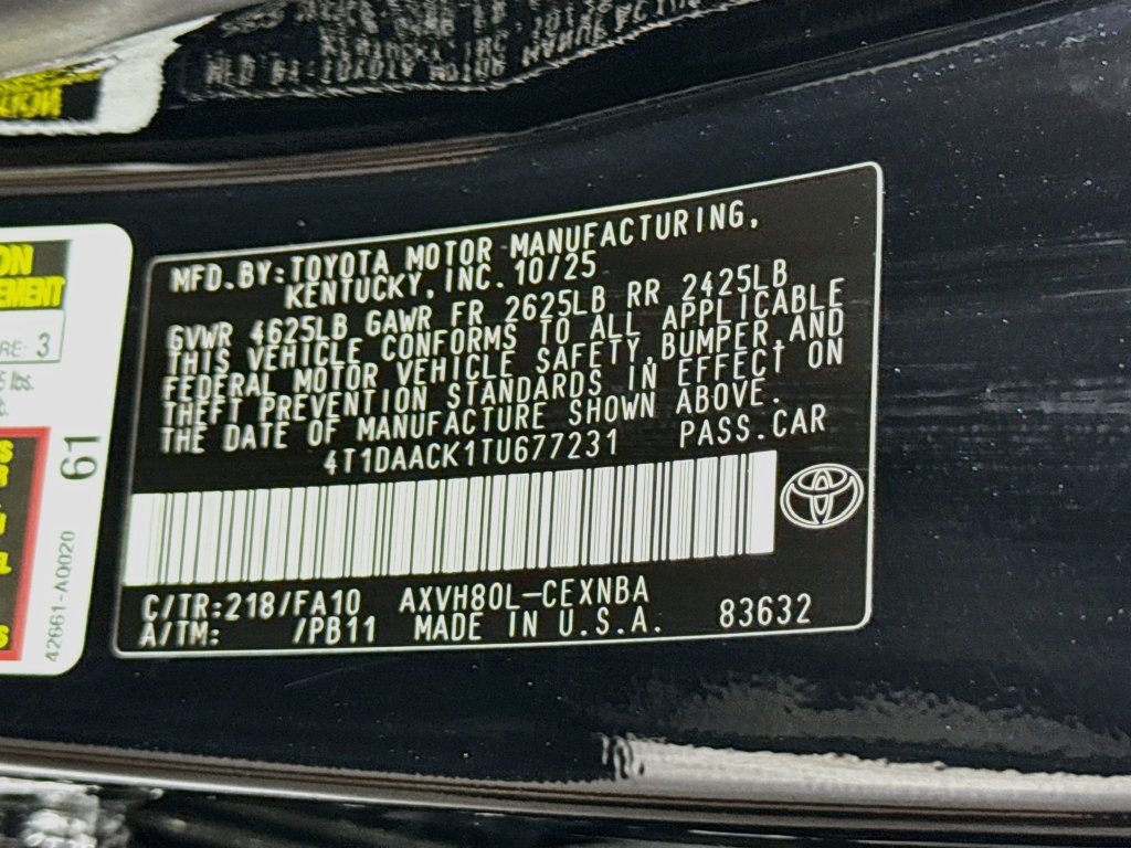 Used 2026 Toyota Camry LE FWD image 39