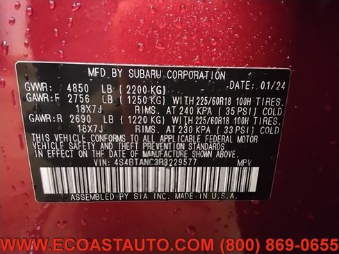 Used 2024 Subaru Outback Limited image 21