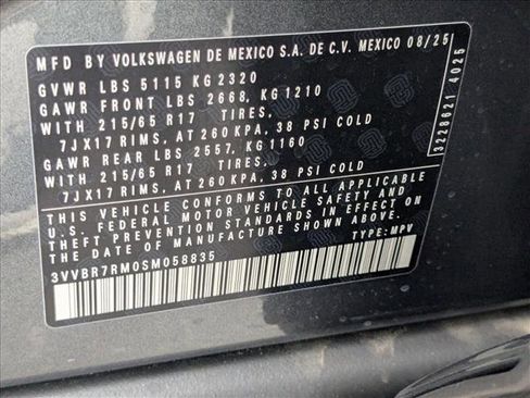 New 2025 Volkswagen Tiguan S AWD/4WD image 17