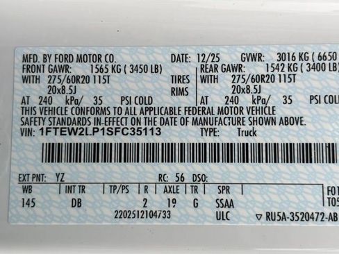 New 2025 Ford F150 STX w/ Equipment Group 200A image 27