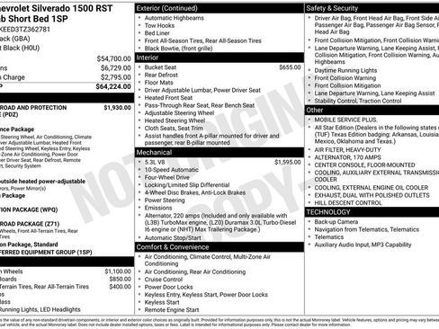New 2026 Chevrolet Silverado 1500 RST AWD/4WD image 15