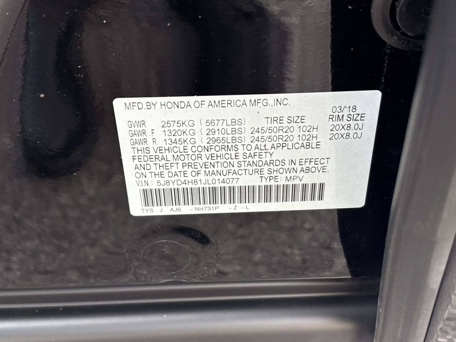 Used 2018 Acura MDX w/ Advance Package AWD/4WD image 35