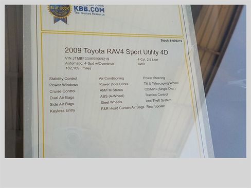 Used 2009 Toyota RAV4 4WD image 18