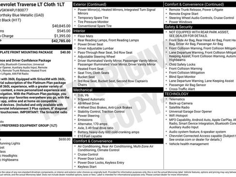 Used 2023 Chevrolet Traverse LT AWD/4WD image 9