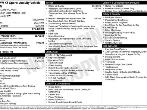 Used 2024 BMW X5 sDrive40i w/ M Sport Package RWD image 6