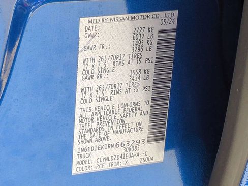 Certified 2024 Nissan Frontier PRO-4X w/ Technology Package image 31