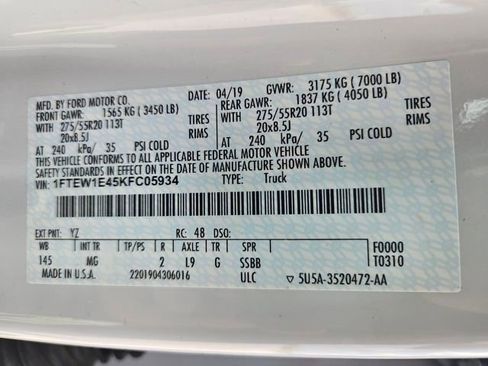 Used 2019 Ford F150 XLT w/ Equipment Group 302A Luxury image 30