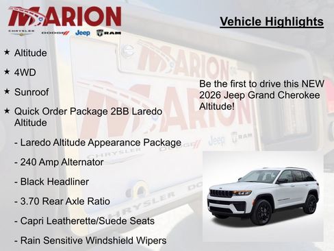 New 2026 Jeep Grand Cherokee Altitude AWD/4WD image 5