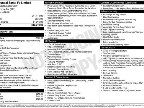 Used 2022 Hyundai Santa Fe Limited AWD/4WD image 6