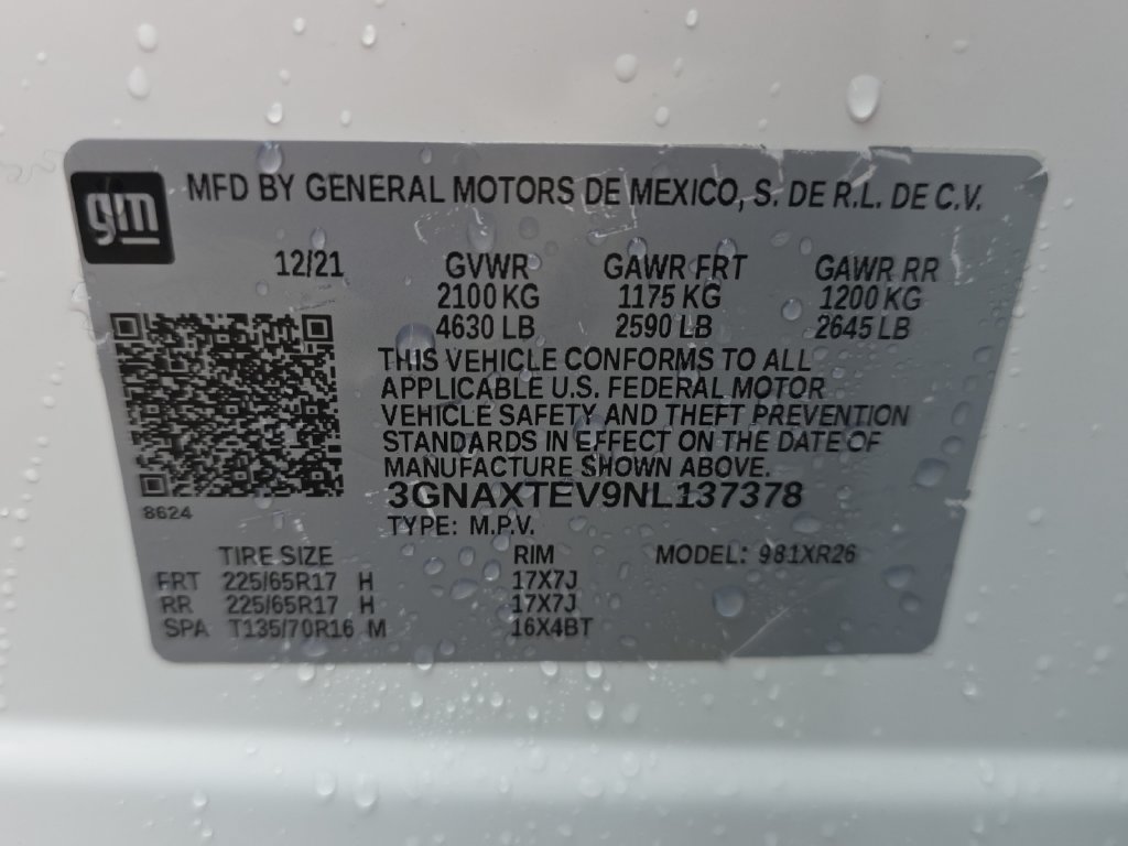 Used 2022 Chevrolet Equinox LT AWD/4WD image 21