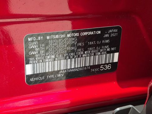 Used 2022 Mitsubishi Eclipse Cross LE AWD/4WD image 25