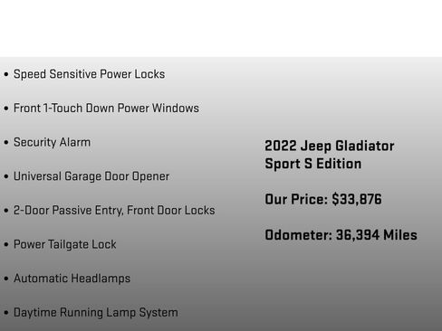 Used 2022 Jeep Gladiator Sport AWD/4WD image 26